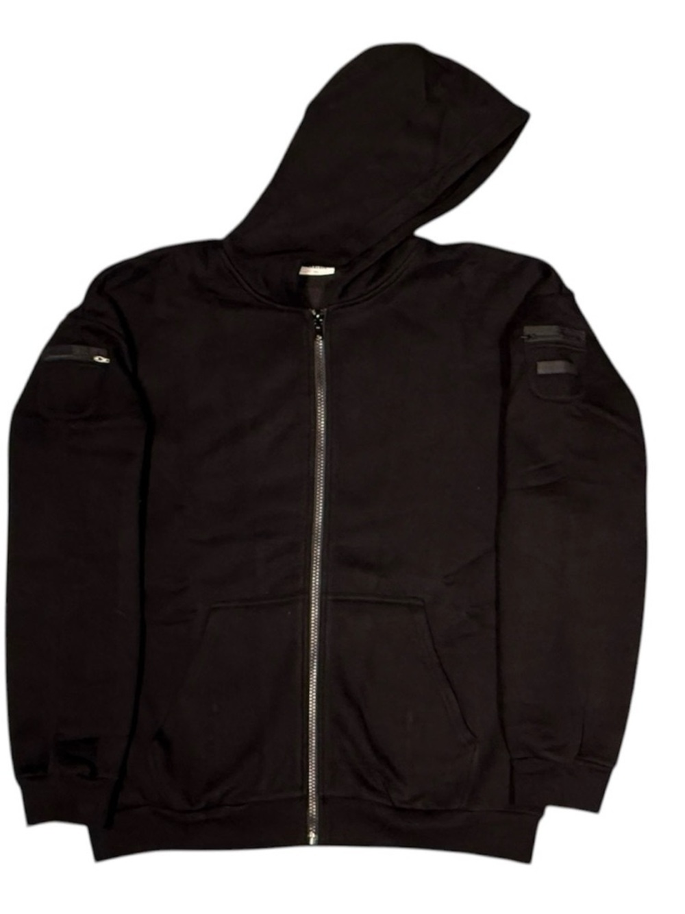 COMFRT Travel Essentials Zip Hoodie Sweatshirt w/ Zip Pockets - Obsidian / Black - Picture 2 of 9